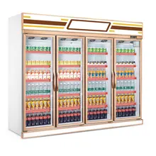 Commercial Convenience Store Used Refrigerated Upright Showcase Glass Door Refrigerator Beverage Display Fridge