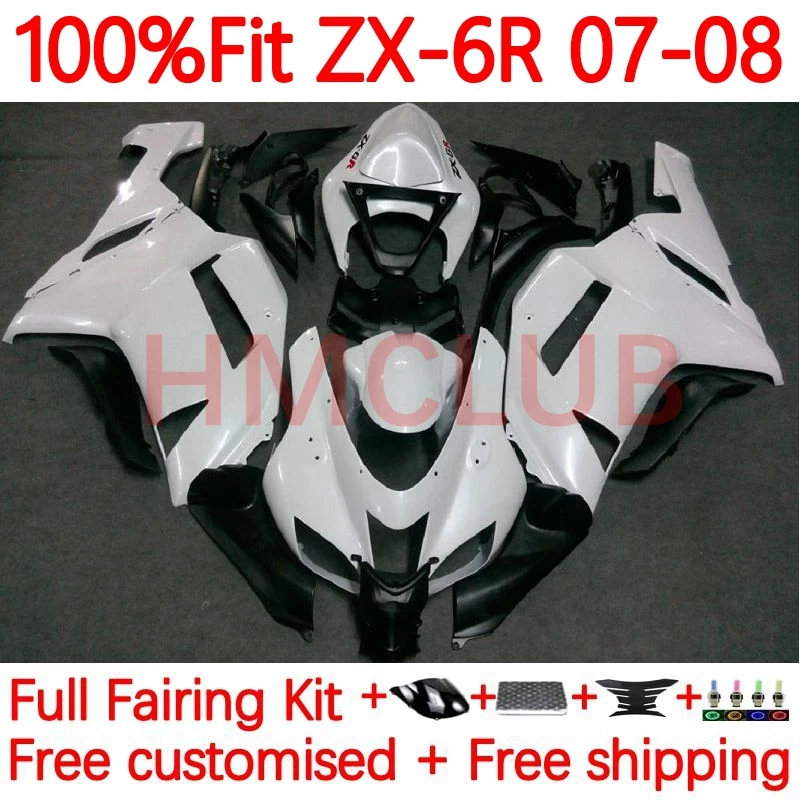 OEM Injection For KAWASAKI NINJA ZX-6R ZX636 ZX 636 6R 6 R ZX-636 ZX6R 2007 2008 600CC ZX600 07 08 Fairing white pearl 57No.10
OEM Injection For KAWASAKI NINJA ZX-6R ZX636 ZX 636 6R 6 R ZX-636 ZX6R 2007 2008 600CC ZX600 07 08 Fairing white pearl 57No.10