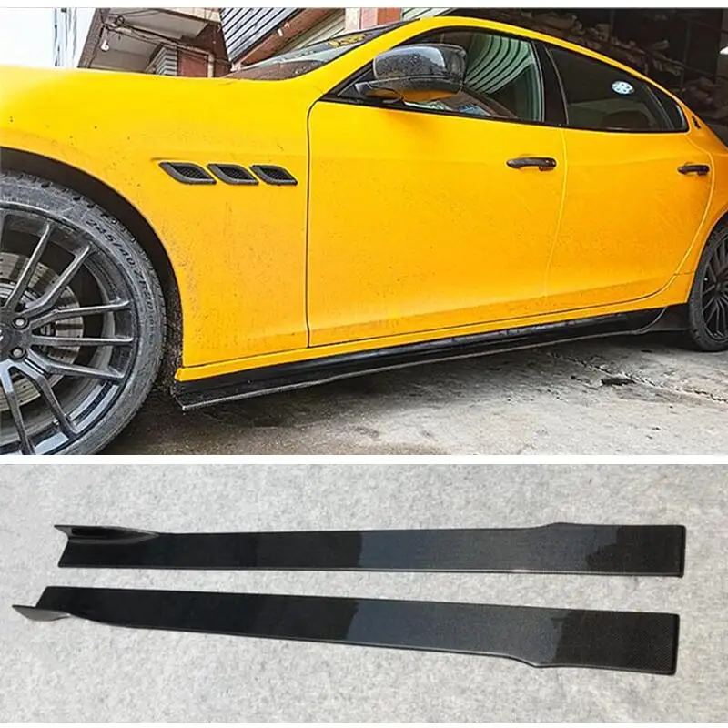 For Maserati Giboli Quattroporte REAL Carbon Fiber Body Side Skirt Kit Spoiler High Quality Lip Splitters
For Maserati Giboli Quattroporte REAL Carbon Fiber Body Side Skirt Kit Spoiler High Quality Lip Splitters