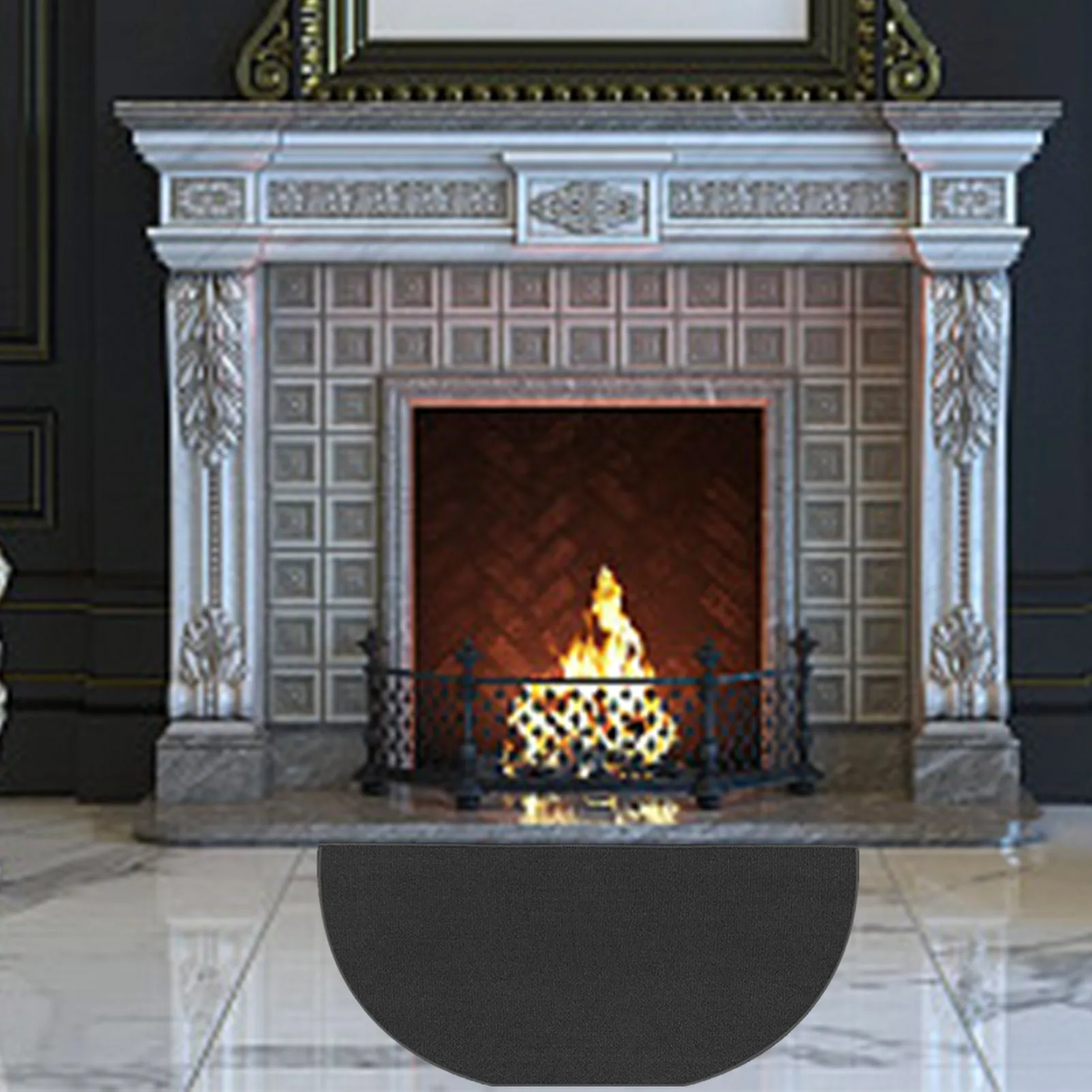 Semi Circular Fireplace Carpet Fireproof Carpet Protective Mat For Rescue Fireplace Area Carpet For Protecting The Floor
Semi Circular Fireplace Carpet Fireproof Carpet Protective Mat For Rescue Fireplace Area Carpet For Protecting The Floor