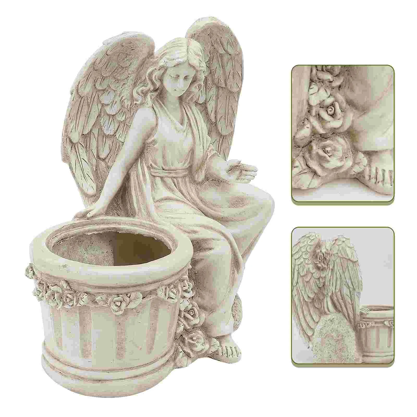 1Pc Resin Flowerpot Creative Designed Planter Garden Decor Vintage Planter for Garden Decoration Yard
1Pc Resin Flowerpot Creative Designed Planter Garden Decor Vintage Planter for Garden Decoration Yard