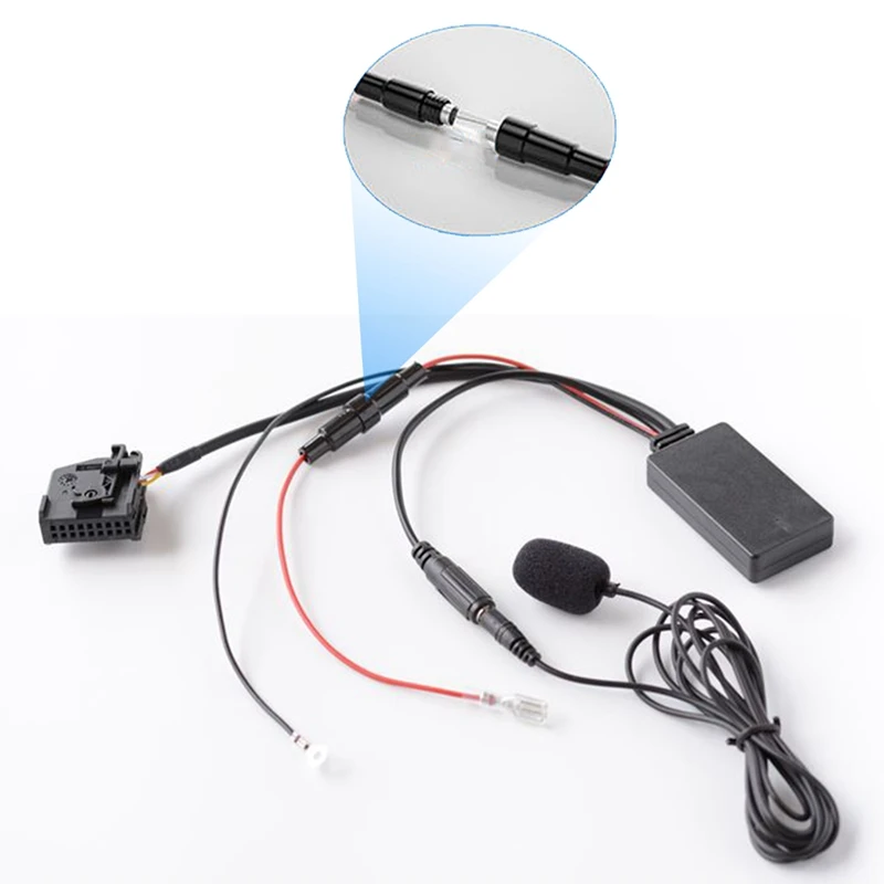 Car Wireless Bluetooth Audio Adapter Handsfree MIC AUX Cable MFD2 RNS2 for 18Pin for Touareg Golf
Car Wireless Bluetooth Audio Adapter Handsfree MIC AUX Cable MFD2 RNS2 for 18Pin for Touareg Golf