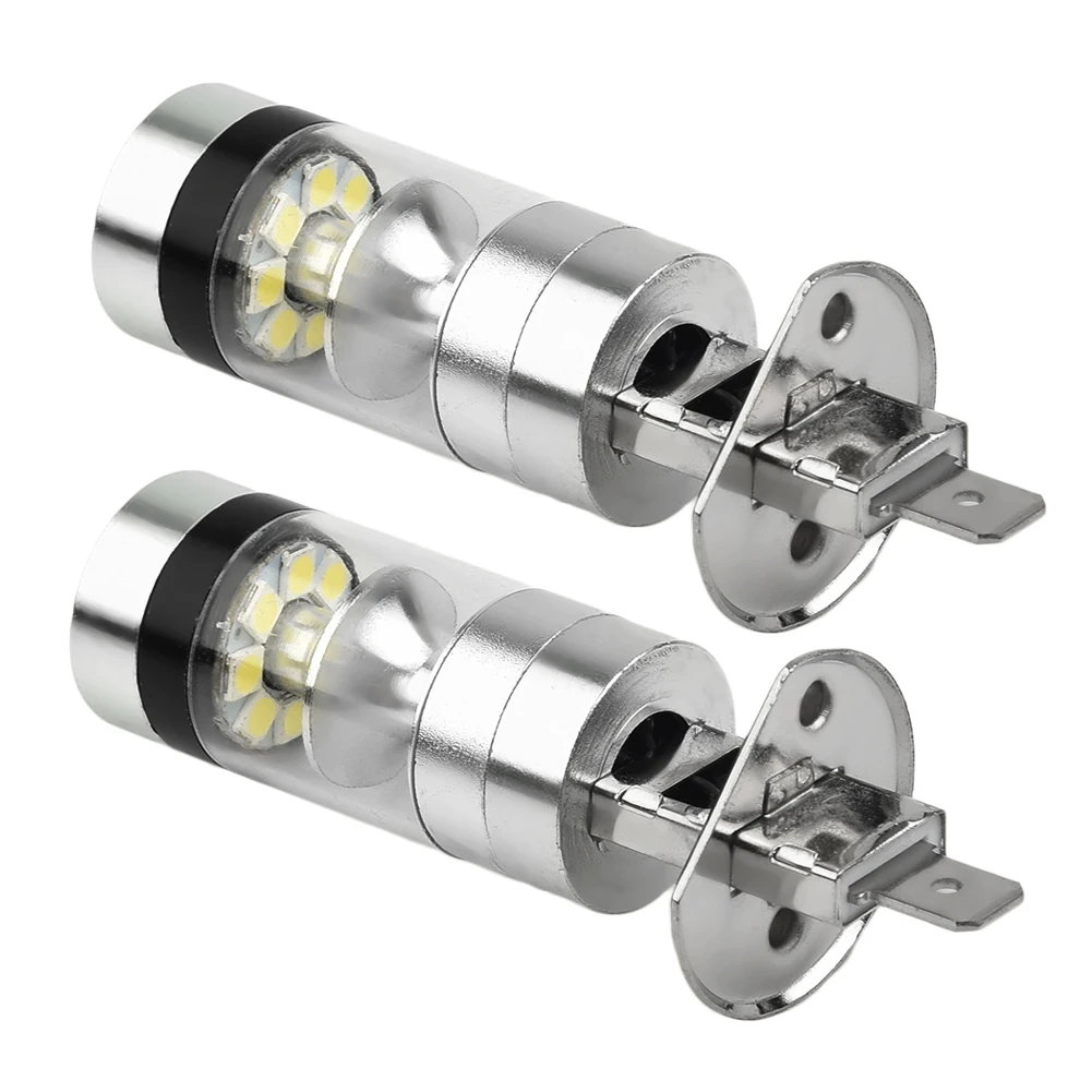 Durable New Portable Useful LED Headlight 100W 12-24V 20-SMD 2pcs 6000K Driving H1 Parts Projector Replacement
Durable New Portable Useful LED Headlight 100W 12-24V 20-SMD 2pcs 6000K Driving H1 Parts Projector Replacement
