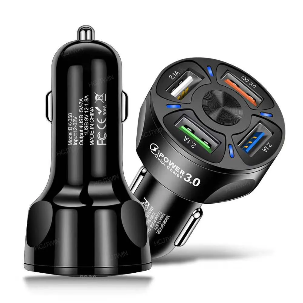 200pcs 4 Ports USB Car Charger Quick Charge QC3.0 Fast Charging For iPhone 13 12 11 Pro Samsung Xiaomi Portable Phone Charger
200pcs 4 Ports USB Car Charger Quick Charge QC3.0 Fast Charging For iPhone 13 12 11 Pro Samsung Xiaomi Portable Phone Charger