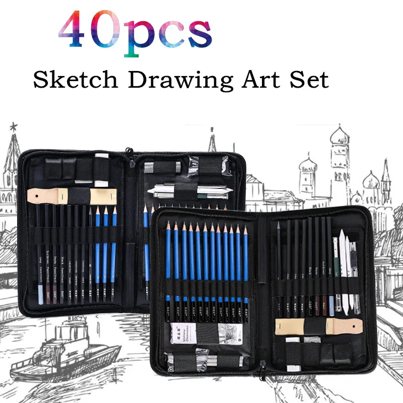 40pcs Sketch Doodle Drawing Pencil for School Painting Art Supplies Professional Art Kit Kids Stationery Oily Pencils Set Gift
40pcs Sketch Doodle Drawing Pencil for School Painting Art Supplies Professional Art Kit Kids Stationery Oily Pencils Set Gift