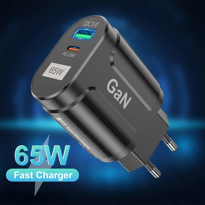 EU/UK/US Plug 65W Fast Charge Adapter For iPhone iPad Huawei Xiaomi Samsung 2 Ports PD+QC USB Charger For iPad Mini
EU/UK/US Plug 65W Fast Charge Adapter For iPhone iPad Huawei Xiaomi Samsung 2 Ports PD+QC USB Charger For iPad Mini