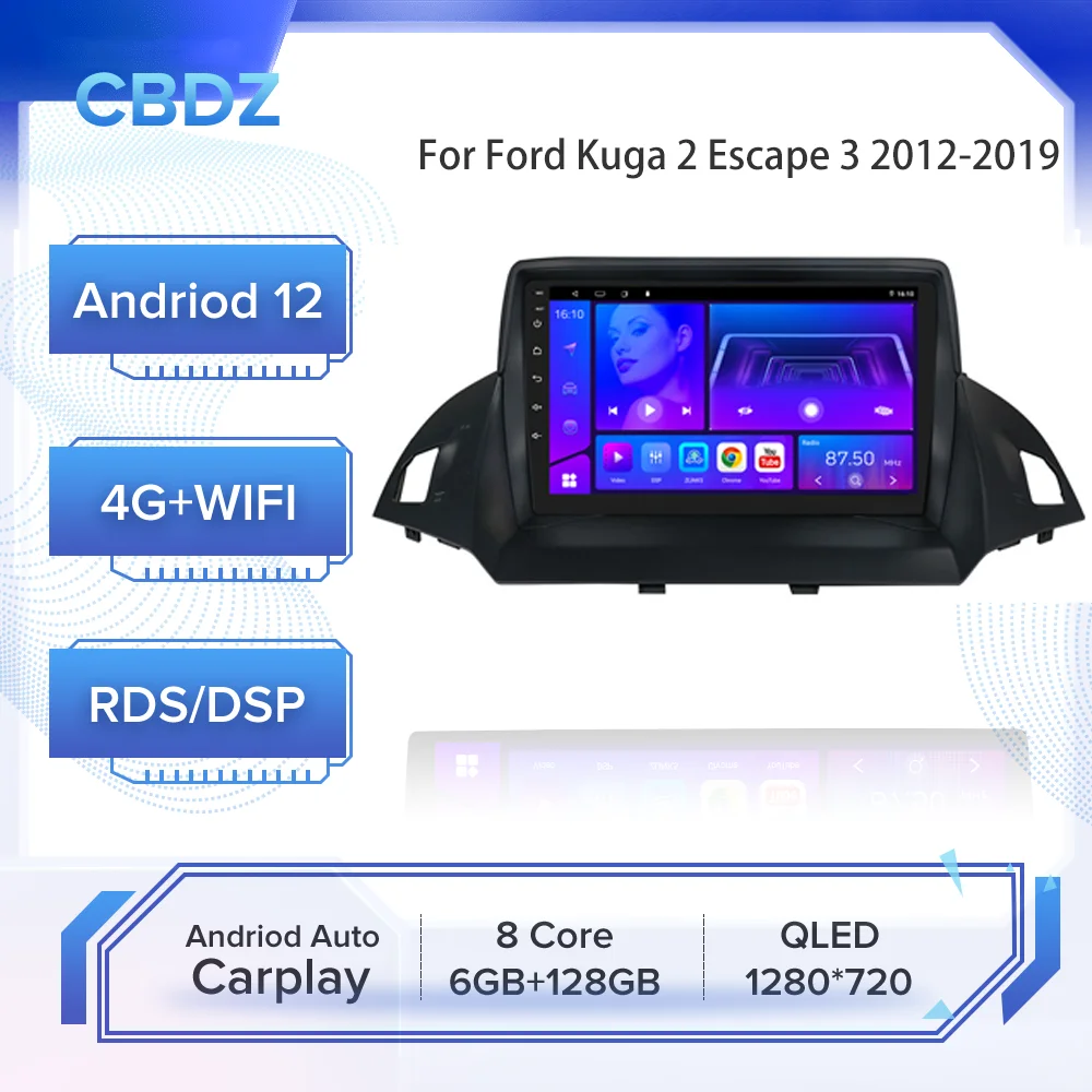 Автомагнитола для Ford Kuga 2 Escape 3 2012-2019 Android Auto 4G WIFI Carplay GPS-навигация без DVD-плеера
Автомагнитола для Ford Kuga 2 Escape 3 2012-2019 Android Auto 4G WIFI Carplay GPS-навигация без DVD-плеера