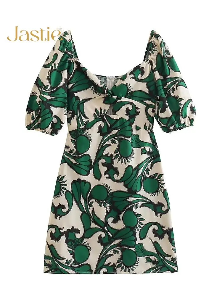 Jastie Women's Elegant Party Dress Vestidos Short Sleeve V-neck Sexy Hollow Print Dresses Summer Fashion Beach A-line Mini Dress
Jastie Women's Elegant Party Dress Vestidos Short Sleeve V-neck Sexy Hollow Print Dresses Summer Fashion Beach A-line Mini Dress