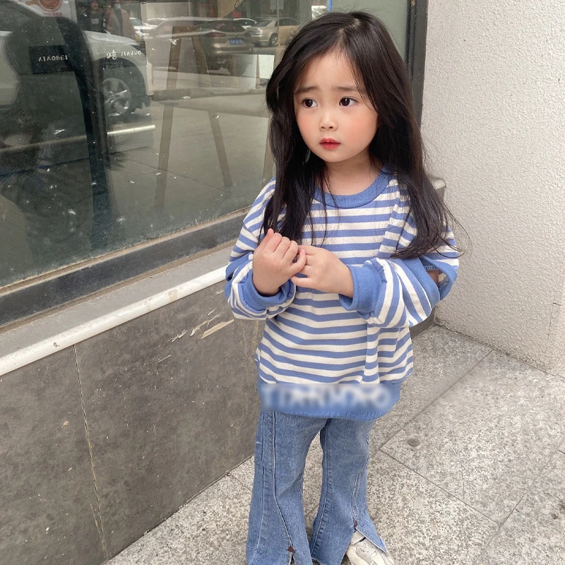 Autumn Hole Striped Sweatshirts For Toddler Girls Long Sleeve Hoodies Casual Loose Pullover Tops Childrens Clothing Girl
Autumn Hole Striped Sweatshirts For Toddler Girls Long Sleeve Hoodies Casual Loose Pullover Tops Childrens Clothing Girl
