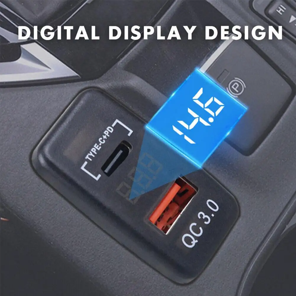 12V Car Charger USB C PD Ports Phone Quick Charge QC3.0 Auto Adapter Phone Car Cigarette Lighter Socket Charger for Toyota I4W7
12V Car Charger USB C PD Ports Phone Quick Charge QC3.0 Auto Adapter Phone Car Cigarette Lighter Socket Charger for Toyota I4W7