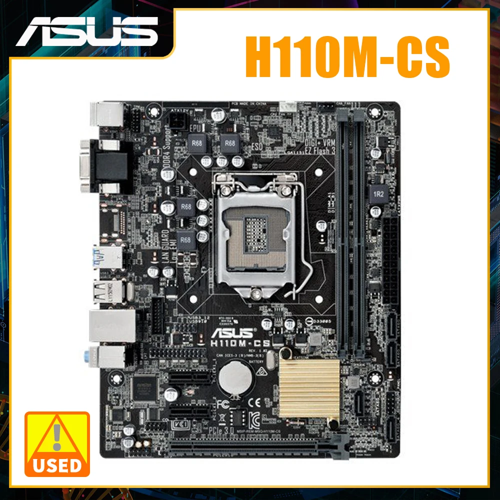 1151 Motherboard ASUS H110M-CS Motherboard LGA 1151 DDR4 Intel H110 PCI-E 3.0 USB 3.0 Support 6th Gen Core i3-6100 cpus
1151 Motherboard ASUS H110M-CS Motherboard LGA 1151 DDR4 Intel H110 PCI-E 3.0 USB 3.0 Support 6th Gen Core i3-6100 cpus