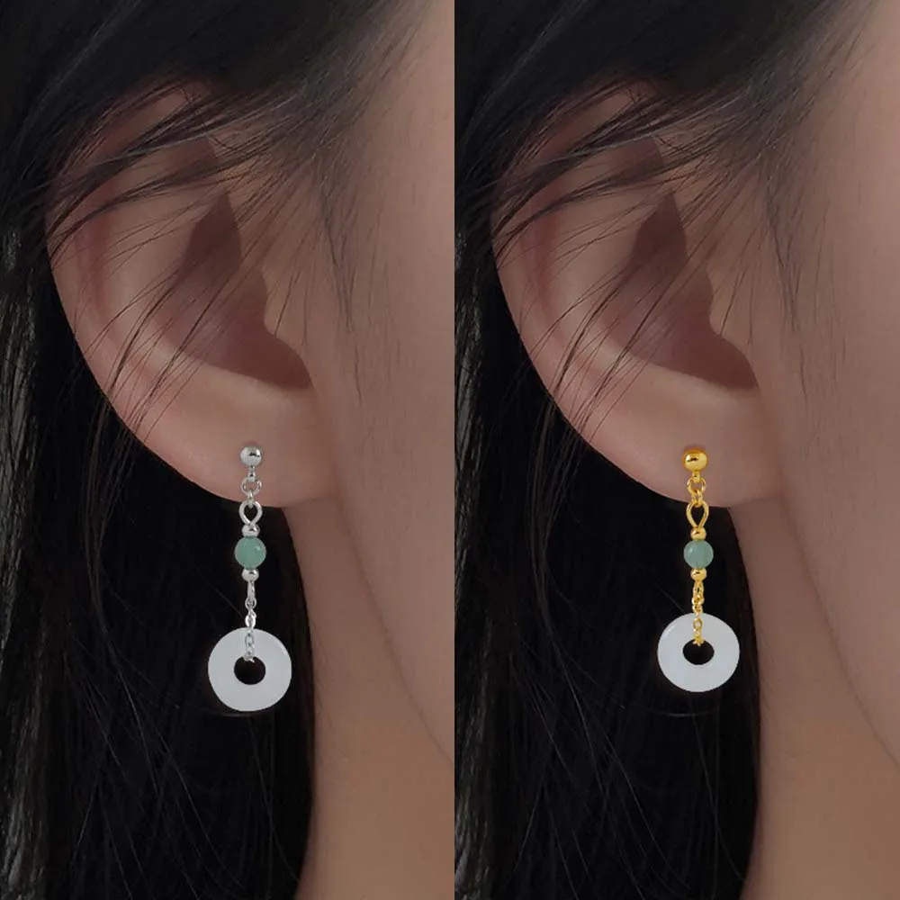 Chinese Style Temperament Drop Earrings for Women Imitation White Jade Stud Earring Exquisite Jewelry Accessories Gifts 2023
Chinese Style Temperament Drop Earrings for Women Imitation White Jade Stud Earring Exquisite Jewelry Accessories Gifts 2023