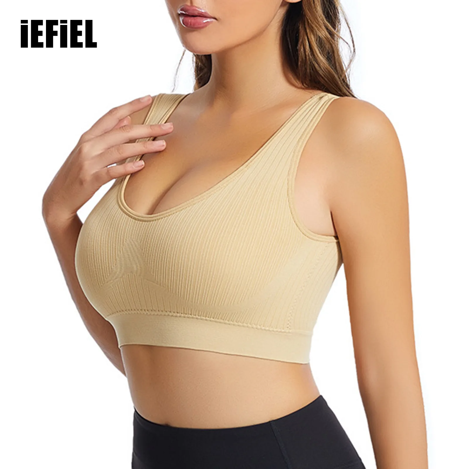 Women Push Up Sport Bra Crop Tops U Neck Wireless Sponge Pads Stretchy Sport Vest Underwear Yoga Bodybuilding Workout Top
Women Push Up Sport Bra Crop Tops U Neck Wireless Sponge Pads Stretchy Sport Vest Underwear Yoga Bodybuilding Workout Top