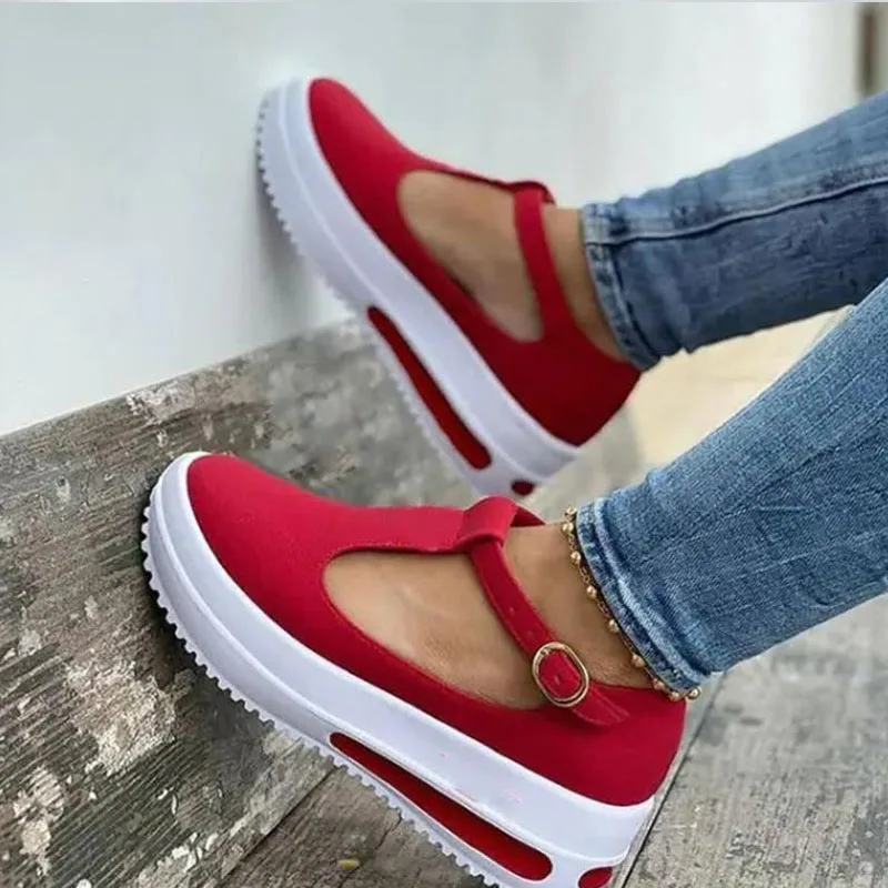 

Zomer Vrouwen Sandalen Vintage Wig Schoenen Vrouw Gesp Riem Stro Dikke Bodem Flats Platform Sandalen Massaal Sandalias Mujer