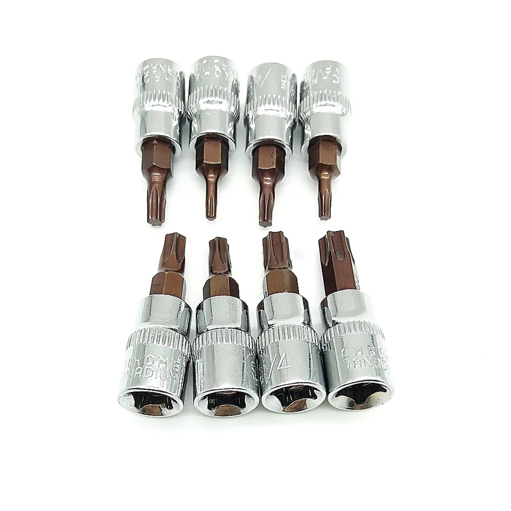 8Pcs 1/4 Inch Drive Socket Bit T8 T10 T15 T20 T25 T27 T30 T40 Hex Torx Screwdriver Bits Hand Tools For Electrician
8Pcs 1/4 Inch Drive Socket Bit T8 T10 T15 T20 T25 T27 T30 T40 Hex Torx Screwdriver Bits Hand Tools For Electrician