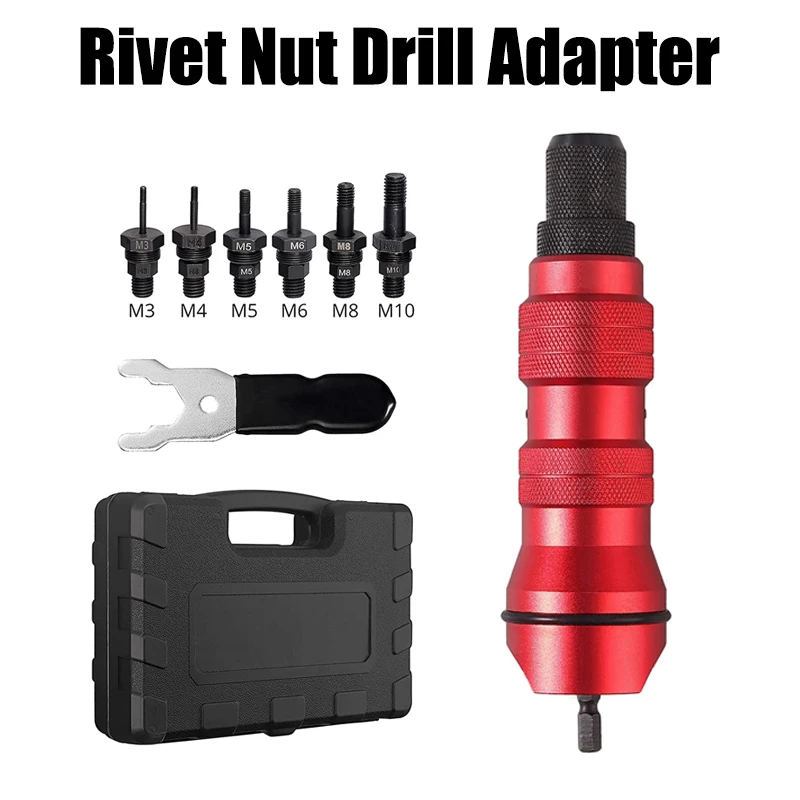 Rivet Nut Gun Riveting Cordless Riveting Drill Electric Adapter Insert Nut Tool for Household Metal Easily Handle Parts M3-M10
Rivet Nut Gun Riveting Cordless Riveting Drill Electric Adapter Insert Nut Tool for Household Metal Easily Handle Parts M3-M10