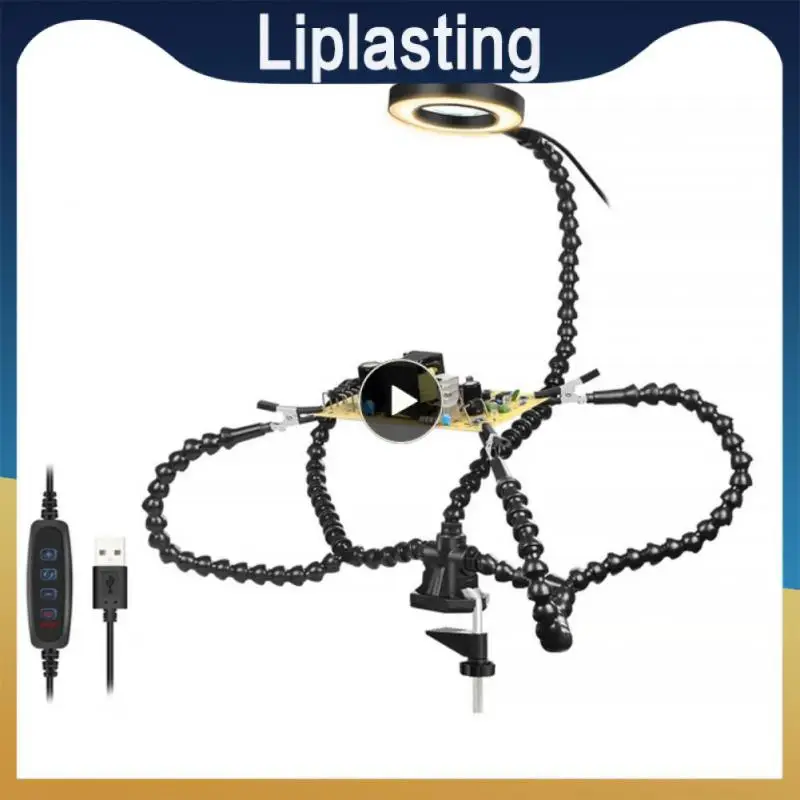 Welding Desk Clip PCB Soldering Holder 3X Magnifier With LED Light Welding Helping Hand Flexible Arm Soldering Hand Tool Clamp
Welding Desk Clip PCB Soldering Holder 3X Magnifier With LED Light Welding Helping Hand Flexible Arm Soldering Hand Tool Clamp
