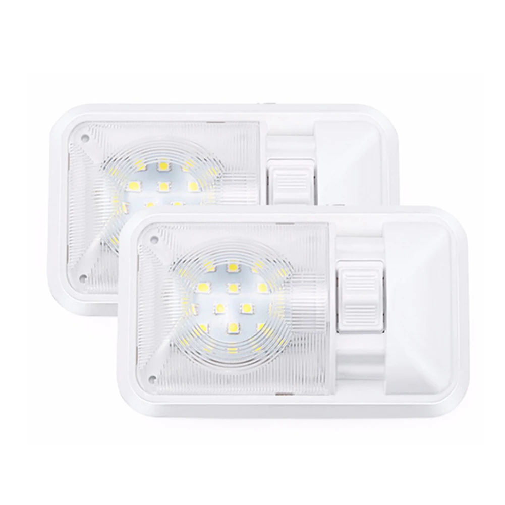 1pc LED Reading Light 12V 24LED LED Light Camper Trailer Marine Double Dome Light Roof Light 6000-6500K 3.5W 207.8*127*38.1mm
1pc LED Reading Light 12V 24LED LED Light Camper Trailer Marine Double Dome Light Roof Light 6000-6500K 3.5W 207.8*127*38.1mm
