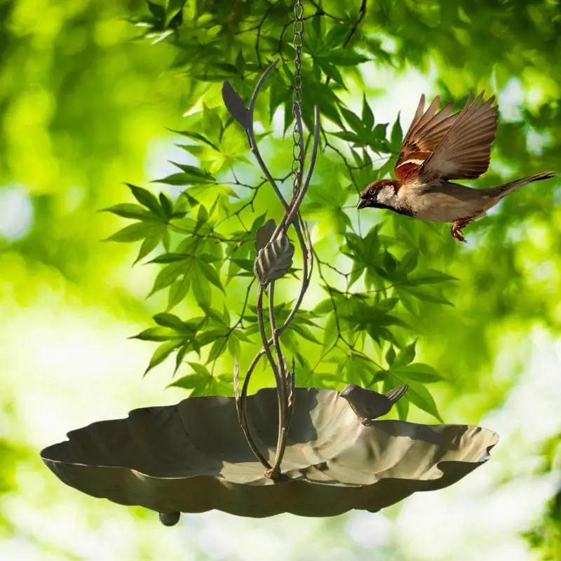 Bird Bath Hanging Outdoors Bird Waterer Feeding Tray Processed Leaf Outdoor Garden Decoration Birds Feeding For Attracting Birds
Bird Bath Hanging Outdoors Bird Waterer Feeding Tray Processed Leaf Outdoor Garden Decoration Birds Feeding For Attracting Birds