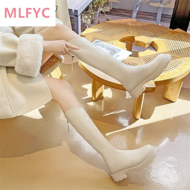 Long boots women's 2022 new autumn thin section high-top thick-soled boots white but knee-length small plus cotton knight boots
Long boots women's 2022 new autumn thin section high-top thick-soled boots white but knee-length small plus cotton knight boots