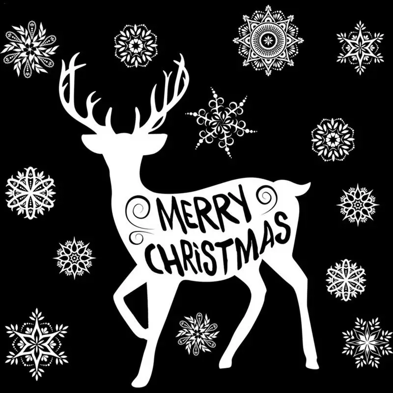 White Christmas Snowflake Christmas Sticker New Year Festival Showcase Static Wall Sticker Removable Art Home Decor Stickers
White Christmas Snowflake Christmas Sticker New Year Festival Showcase Static Wall Sticker Removable Art Home Decor Stickers