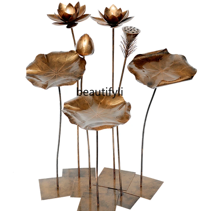 yj Outdoor Waterscape Stainless Steel Lotus Leaf Floor-Standing Decorations Hotel Lobby Metal Art Sculpture Pool Decoration
yj Outdoor Waterscape Stainless Steel Lotus Leaf Floor-Standing Decorations Hotel Lobby Metal Art Sculpture Pool Decoration