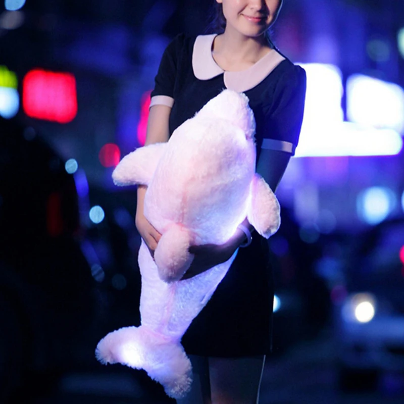 45cm Luminous Plush Dolphin Doll Glowing Pillow Cushion LED Light Animal Toys Colorful Kids Children's Gift Kawaii Room Decor
45cm Luminous Plush Dolphin Doll Glowing Pillow Cushion LED Light Animal Toys Colorful Kids Children's Gift Kawaii Room Decor
