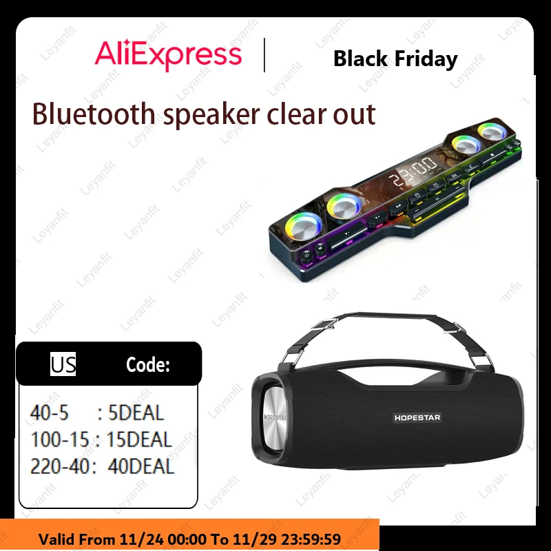 IPX6 HOPESTAR A6PRO Bluetooth Speaker Wireless Loudspeaker Big Heavy Bass Waterproof Subwoofer Outdoor Portable Support Mic Sing
IPX6 HOPESTAR A6PRO Bluetooth Speaker Wireless Loudspeaker Big Heavy Bass Waterproof Subwoofer Outdoor Portable Support Mic Sing