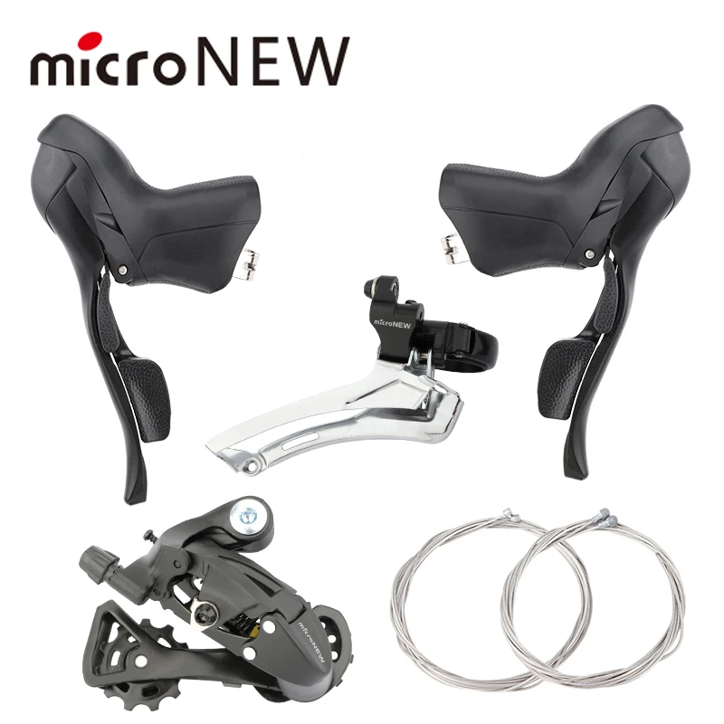 MicroNEW Road Bike Shifter Kit Dual Lever 2x10 Speed 3x10 Shifter 7 8 9 10 Speed Shifter
MicroNEW Road Bike Shifter Kit Dual Lever 2x10 Speed 3x10 Shifter 7 8 9 10 Speed Shifter