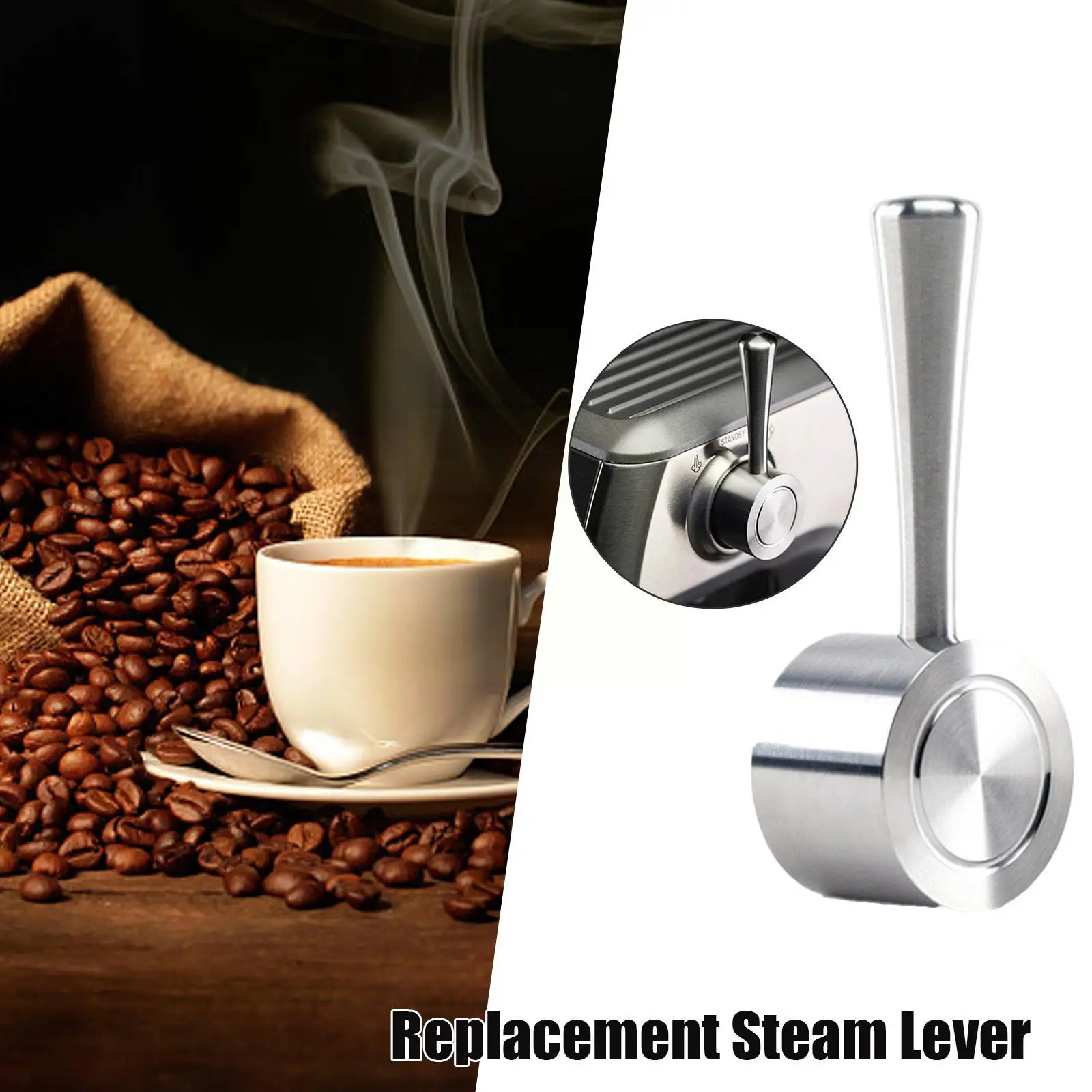 Replacement Steam Lever Fit For Breville Espresso Machines,Barista Express,Infuser,Barista Pro Coffee Breville Espresso Machines
Replacement Steam Lever Fit For Breville Espresso Machines,Barista Express,Infuser,Barista Pro Coffee Breville Espresso Machines