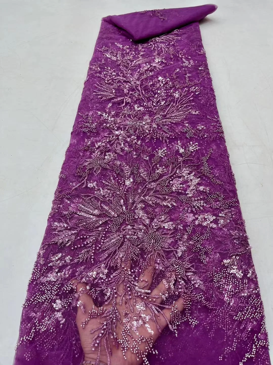 Luxury Sequence African Groom Lace Fabric 2023 Latest High Quality Lace 5 Yards French Tulle Lace Embroidery For Party Dress
Luxury Sequence African Groom Lace Fabric 2023 Latest High Quality Lace 5 Yards French Tulle Lace Embroidery For Party Dress