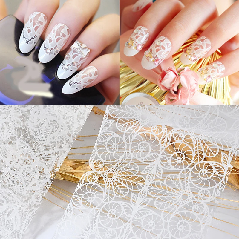New 1 Set 10 Sheets Blank Paper 4cm * 20cm Nail Art DIY Lace Starry Sky Sticker Transfer Manicure Nail Decorations
New 1 Set 10 Sheets Blank Paper 4cm * 20cm Nail Art DIY Lace Starry Sky Sticker Transfer Manicure Nail Decorations