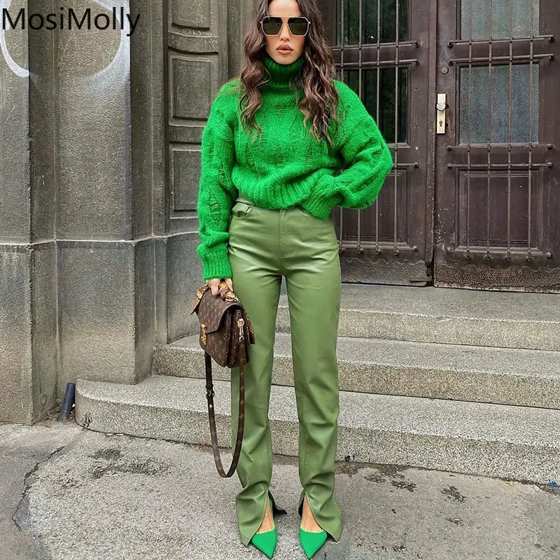 MosiMolly Cable Knit Sweater Green Jumper Pullovers Turtle Neck Sweater Hollow Out 2022 Trendy Sweater Women
MosiMolly Cable Knit Sweater Green Jumper Pullovers Turtle Neck Sweater Hollow Out 2022 Trendy Sweater Women