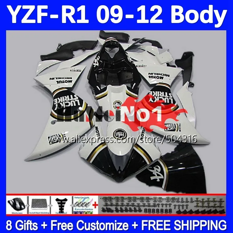 Body For YAMAHA YZF-R1 YZF 1000 CC R1 R 1 163MC.60 YZF1000 YZFR1 09 10 11 12 YZF-1000 2009 2010 2011 2012 Fairings lucky white
Body For YAMAHA YZF-R1 YZF 1000 CC R1 R 1 163MC.60 YZF1000 YZFR1 09 10 11 12 YZF-1000 2009 2010 2011 2012 Fairings lucky white