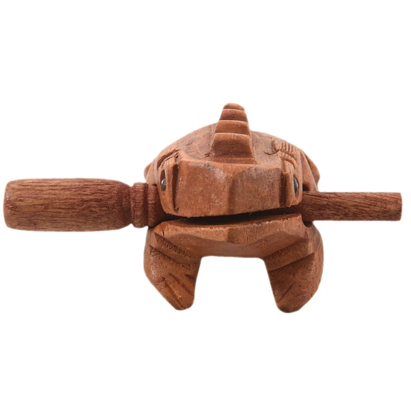 5X Carved Croaking Wood Percussion Musical Sound Wood Frog Tone Block Toy 
5X Carved Croaking Wood Percussion Musical Sound Wood Frog Tone Block Toy