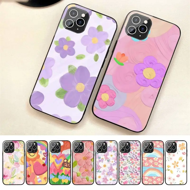 Cute Spring Floral Phone Case For Iphone 7 8 Plus X Xr Xs 11 12 13 14 Se2020 Mini Promax Tempered Glass Fundas
Cute Spring Floral Phone Case For Iphone 7 8 Plus X Xr Xs 11 12 13 14 Se2020 Mini Promax Tempered Glass Fundas