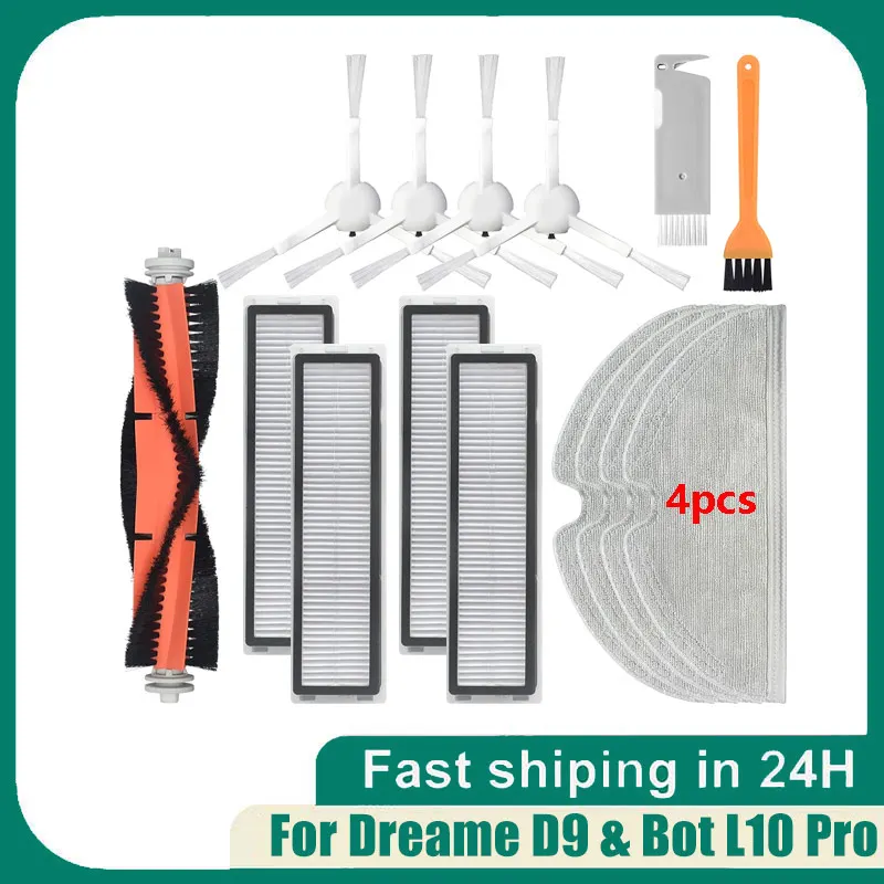 For XiaoMi Dreame D9 & Bot L10 Pro Trouver Robot LDS Vacuum-Mop Finder Side Main Brush Mop Cloth Hepa Filter Parts Spare Parts
For XiaoMi Dreame D9 & Bot L10 Pro Trouver Robot LDS Vacuum-Mop Finder Side Main Brush Mop Cloth Hepa Filter Parts Spare Parts