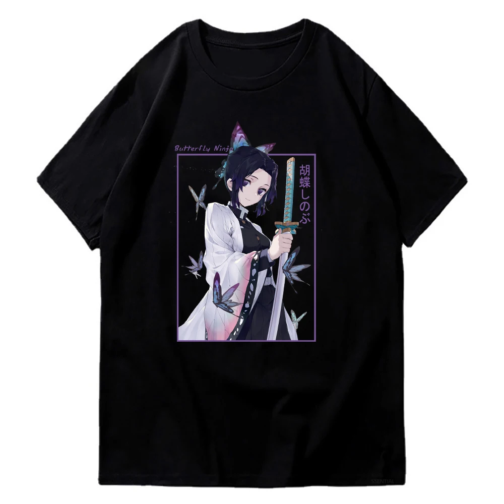 TShirts Demon Slayer Printed Kochou Shinobu T-shirt Short Sleeve T-Shirts Black White Harajuku Tops Unisex Y2k Cloth
TShirts Demon Slayer Printed Kochou Shinobu T-shirt Short Sleeve T-Shirts Black White Harajuku Tops Unisex Y2k Cloth