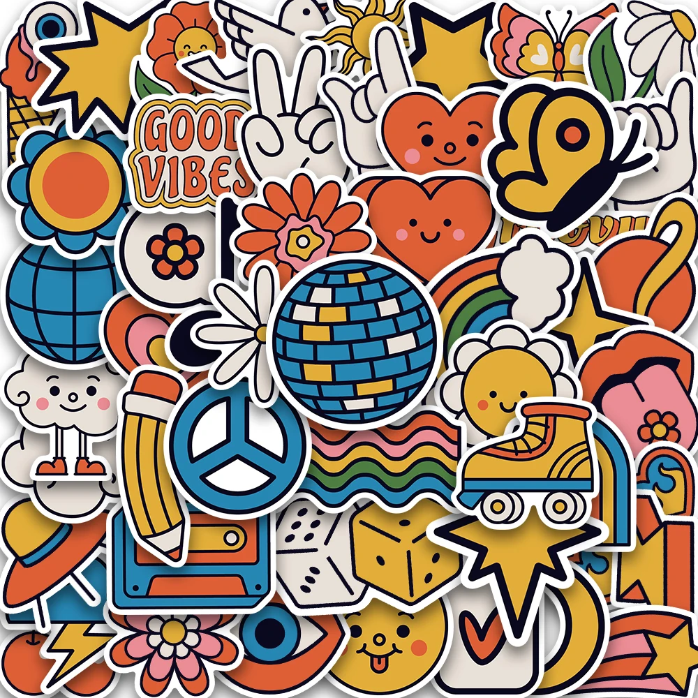 10/25/50Pcs Cute Hippie Sticker Harajuku Laptop Luggage Home Decoration Art Picture Cafe Paper Funny for Decals Bar Stickers
10/25/50Pcs Cute Hippie Sticker Harajuku Laptop Luggage Home Decoration Art Picture Cafe Paper Funny for Decals Bar Stickers