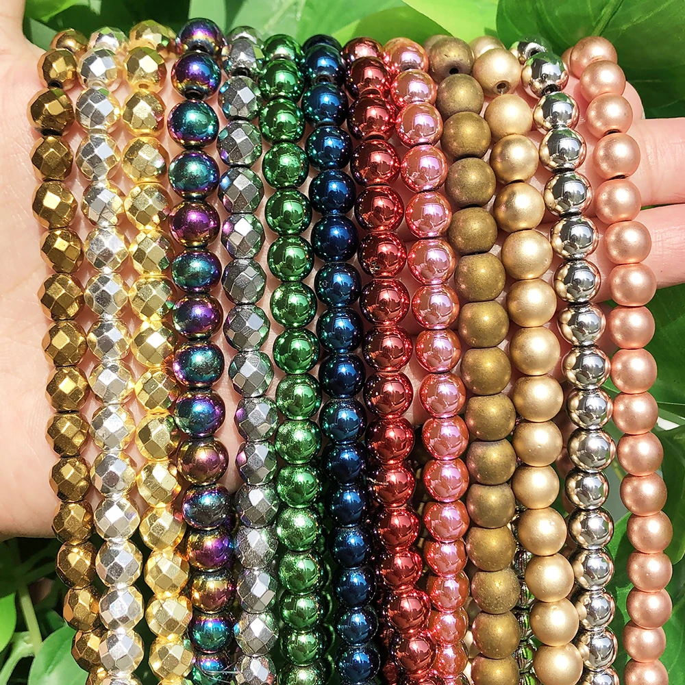 40 Style Natural Stone Beads Silver Gold Rainbow Rose Gold Color Plated Hematite Loose Beads For Jewelry Making DIY Bracelet 15'
40 Style Natural Stone Beads Silver Gold Rainbow Rose Gold Color Plated Hematite Loose Beads For Jewelry Making DIY Bracelet 15'