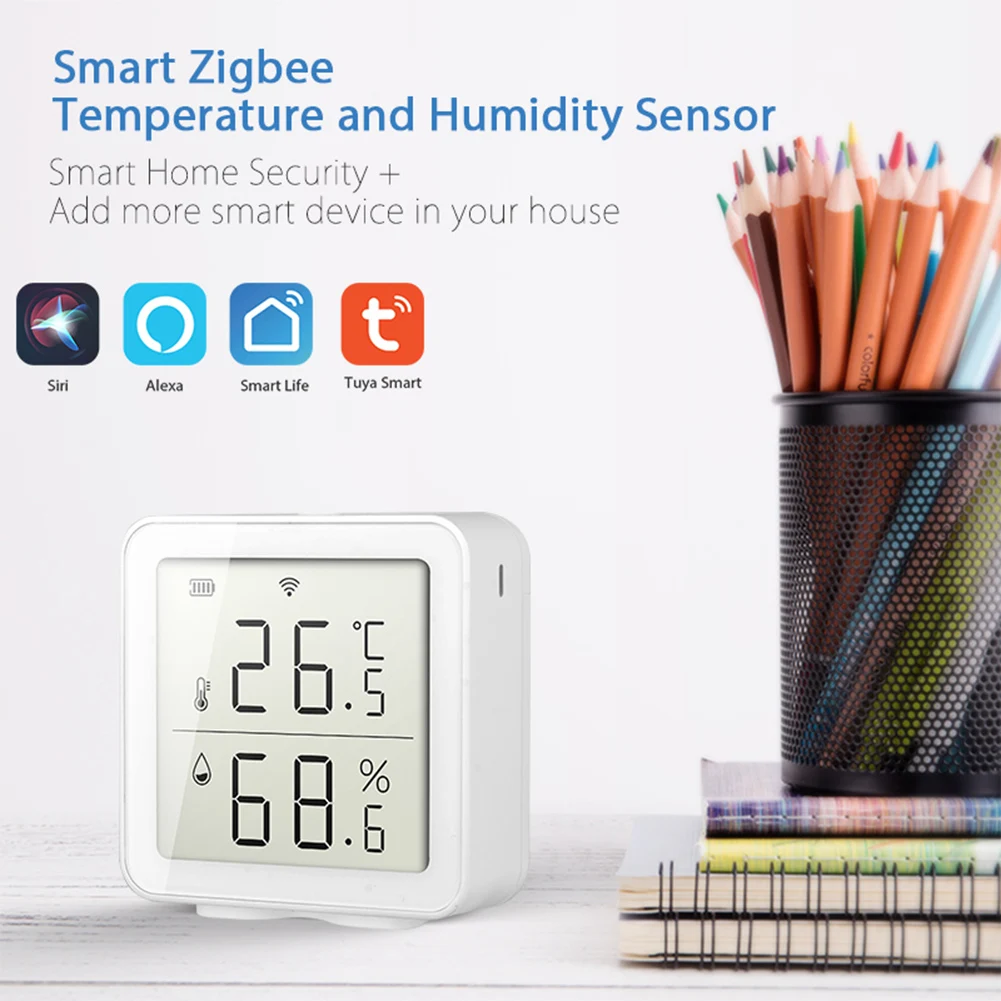Tuya WIFI LCD Digital Thermometer Hygrometer Indoor Room Electronic Temperature Humidity Meter Sensor Gauge Weather Station
Tuya WIFI LCD Digital Thermometer Hygrometer Indoor Room Electronic Temperature Humidity Meter Sensor Gauge Weather Station