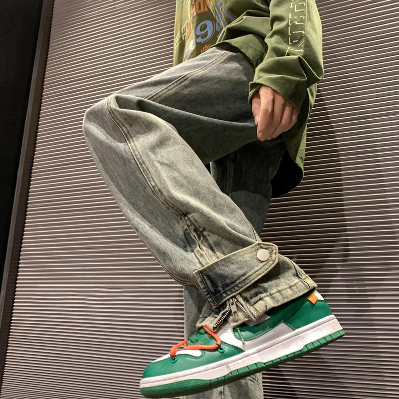 2023American Street Washed Old Jeans Men's High Street Trendy Brand Slit Students Loose All-match Casual Pants Spring And Autumn
2023American Street Washed Old Jeans Men's High Street Trendy Brand Slit Students Loose All-match Casual Pants Spring And Autumn