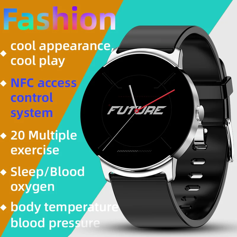 Smartwatch with Sports Modes Blood Oxygen Heart Rate Monitor Waterproof for iPhone Android Phones
Smartwatch with Sports Modes Blood Oxygen Heart Rate Monitor Waterproof for iPhone Android Phones