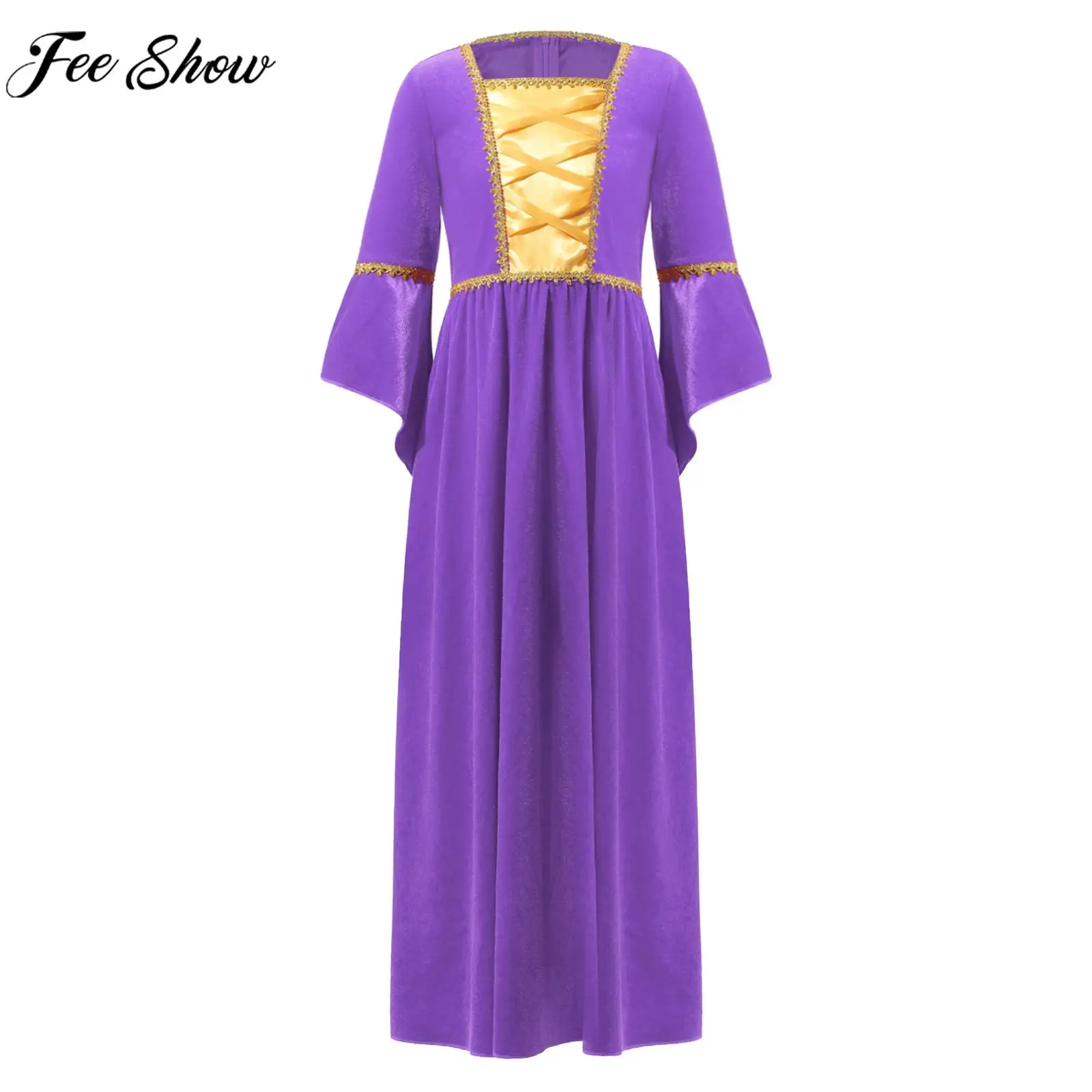 6-16Y Girls Medieval Renaissance Princess Dress Long Sleeve Vintage Maxi Dresses Halloween Victoria Theme Party Cosplay Costume
6-16Y Girls Medieval Renaissance Princess Dress Long Sleeve Vintage Maxi Dresses Halloween Victoria Theme Party Cosplay Costume
