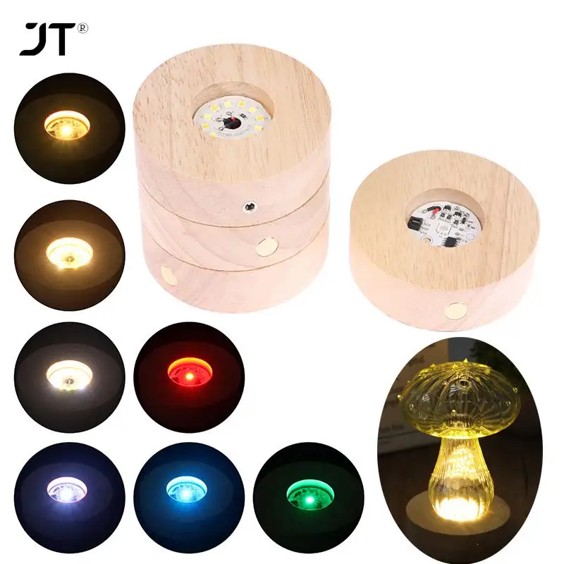 8CM LED Light Dispaly Base ,USB Rechargeable Crystal Glass Resin Art Ornament , Wood Night Lamp Base Holder Display Stand
8CM LED Light Dispaly Base ,USB Rechargeable Crystal Glass Resin Art Ornament , Wood Night Lamp Base Holder Display Stand