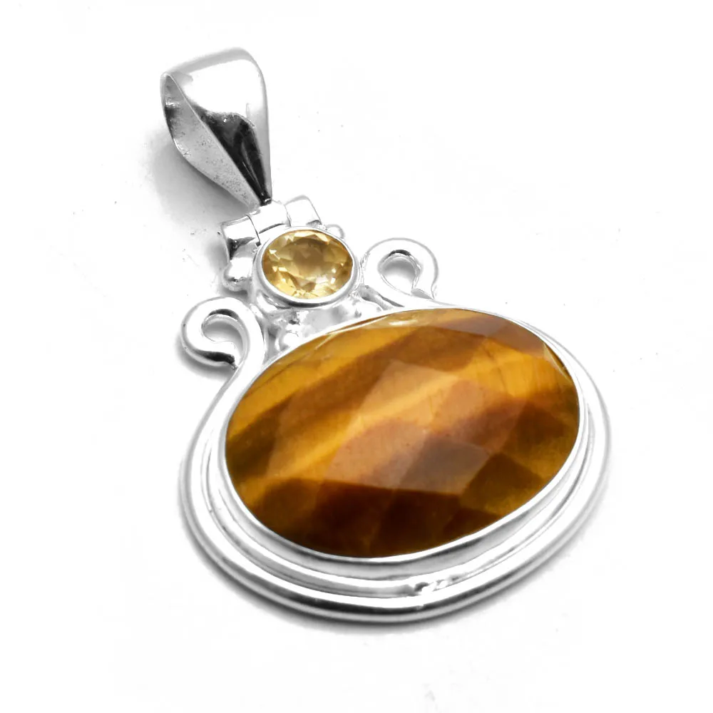 Genuine Tiger Eye Pendant 925 Sterling Silver, Women Hand Made Fine Jewelry Gift 35 mm, AP8103
Genuine Tiger Eye Pendant 925 Sterling Silver, Women Hand Made Fine Jewelry Gift 35 mm, AP8103