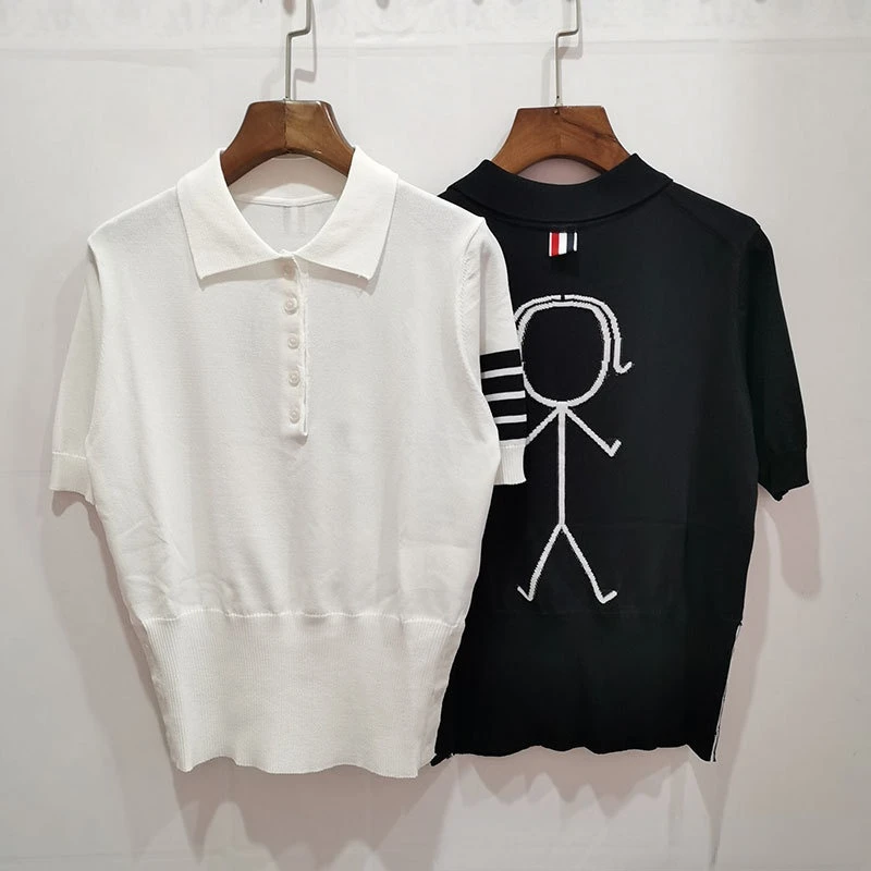 2022 Summer Women Polo Shirt Turn Down Collar Striped Short Sleeve Tee Knitted Top Slim Women
2022 Summer Women Polo Shirt Turn Down Collar Striped Short Sleeve Tee Knitted Top Slim Women