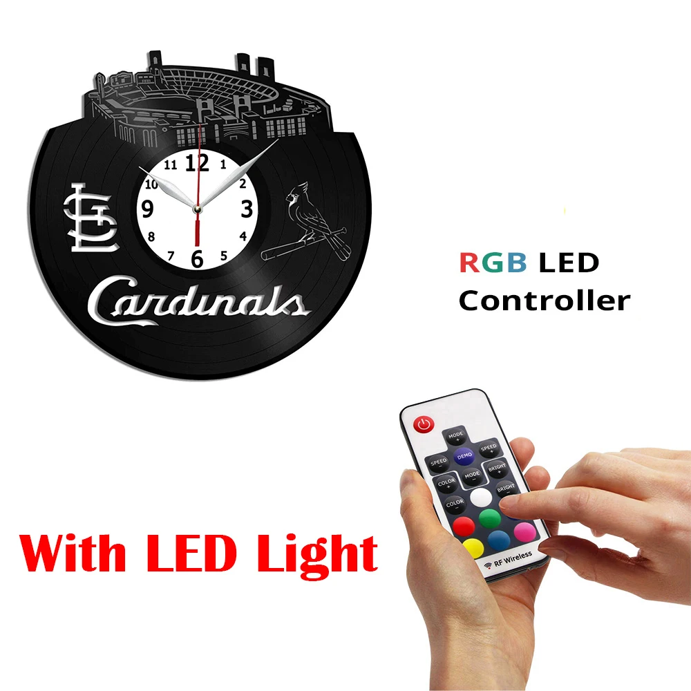 Cardinals бейсбольная команда виниловые настенные часы для домашнего декора-гостиная кухня настенное искусство-12 дюймов 
Cardinals бейсбольная команда виниловые настенные часы для домашнего декора-гостиная кухня настенное искусство-12 дюймов