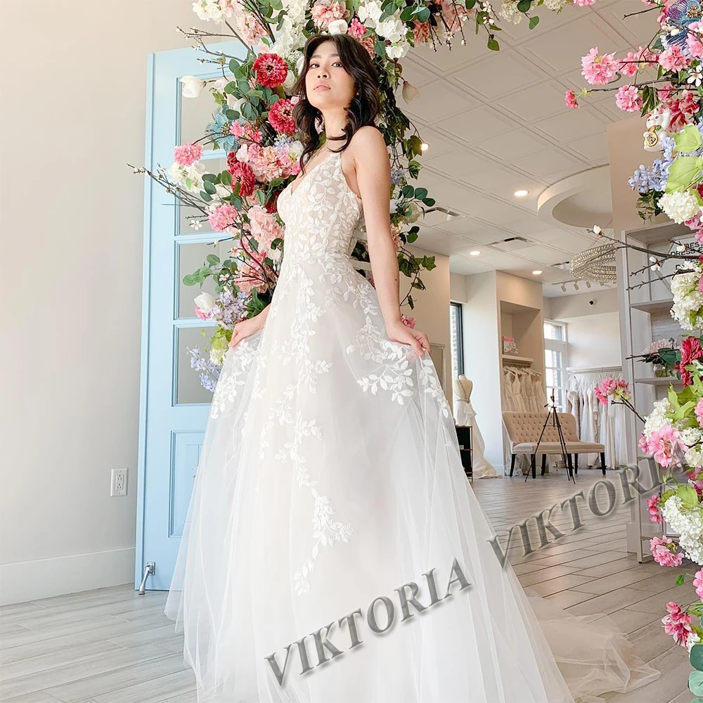 VIKTORIA Fancy Wedding Dresses For Women Bride 2023 Spaghetti Strap Sleeveless A-LINE Appliques Vestidos De Novia Custom Made
VIKTORIA Fancy Wedding Dresses For Women Bride 2023 Spaghetti Strap Sleeveless A-LINE Appliques Vestidos De Novia Custom Made