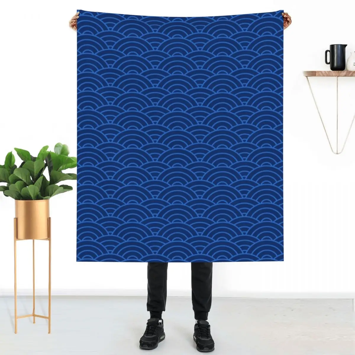Original Seigaiha Blanket Japanese Design On the Bed Thick Throw Blanket Customize Furry Blankets
Original Seigaiha Blanket Japanese Design On the Bed Thick Throw Blanket Customize Furry Blankets